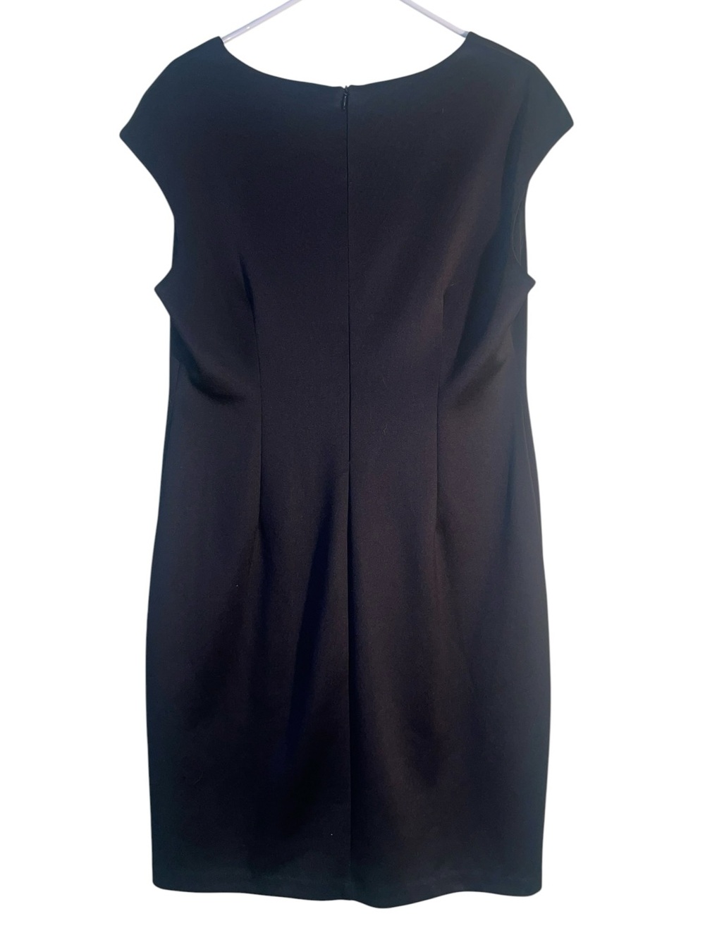Connected Apparel black dress with nude and black lace middle. Size 16 GUC - Picture 2 of 9